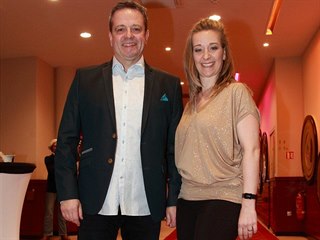 Radka Kovaříková se současným manželem Jindřichem Šimkem.