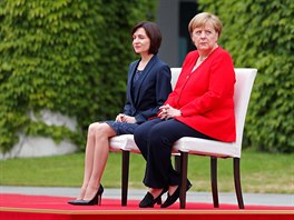 Nmecká kancléka Angela Merkelová se setkala s pedsedkyní moldavské vlády...