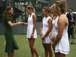 Vévodkyn Kate na Wimbledonu (Londýn,13. ervence 2019).