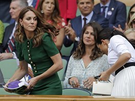 Vévodkyn Kate a Meghan pily na enské finále Wimbledonu podpoit tenistku...