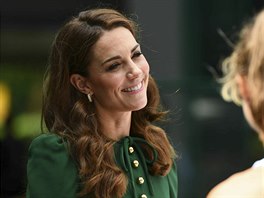Britain's Kate, the Duchess of Cambridge meets junior players ahead of the...