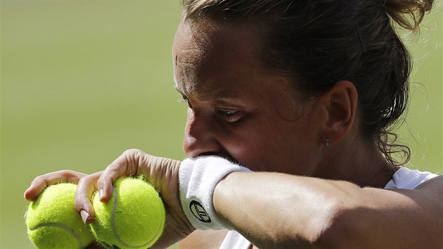 Barbora Strcov v semifinle Wimbledonu