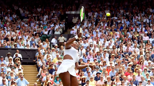 Serena Williamsov v semifinle Wimbledonu.