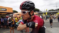 Geraint Thomas ped startem 12. etapy Tour de France.