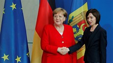 Nmecká kancléka Angela Merkelová se setkala s pedsedkyní moldavské vlády...