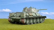 Ruský tank z 2. světové války T34/76 vyšel v ABC v květnu 1995 a je v měřítku...