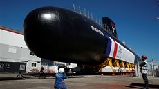Nová francouzská jaderná ponorka Suffren, kterou pedstavili v pístavu...