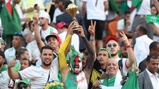 Fanouci alírských fotbalist ped finále afrického ampionátu