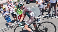 Nikola Nosková tsn poté, co absolvovala v Pau enský závod na trati Tour de...