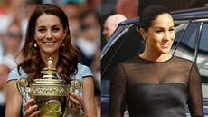 Vévodkyn Kate na muském finále Wimbledonu a vévodkyn Meghan na evropské...