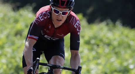 Britský cyklista Geraint Thomas bhem 16. etapy Tour de France