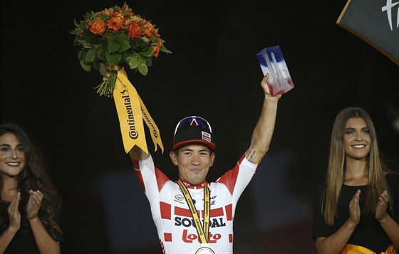 Caleb Ewan záí spokojeností. Australský cyklista ovládl poslední etapu Tour de...