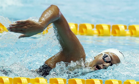 Barbora Seemanová v rozplavb na 400 metr volný zpsob na svtovém ampionátu...