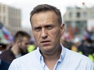 Ruský opoziní pedák Alexej Navalnyj na demonstraci v Moskv (20. ervence...