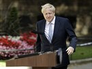 Britský premiér Boris Johnson dorazil na Downing Street, aby zde pronesl svj...