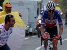 Francouzský cyklista z týmu Arkea-Samsic Warren Barguil bhem 14. etapy Tour de...