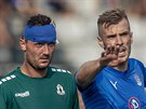 Jablonecký útočník Martin Doležal utrpěl zranění hlavy v zápase proti Slovácku....