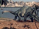 Brontosaurus byl nejvtím obyvatelem pravkého svta, s ním se objevitelé...