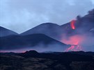 Erupce sicilské sopky Etny (27. ervence 2019)