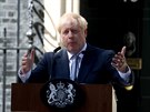 Nový britský premiér Boris Johnson promluvil ped svým oficiálním sídlem (24....