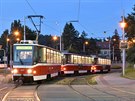 Spojením tří tramvajových vozů vytvořili v Brně nejdelší soupravu v Česku. Měří...