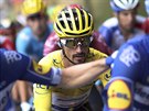 Julian Alaphilippe bhem patnácté etapy Tour.