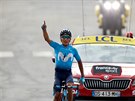 TRIUMF V KRÁLOVSKÉ ETAP. Nairo Quintana vládl osmnácté etap s Izoardem a...