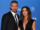 David a Victoria Beckhamovi (Monako, 30. srpna 2018)