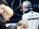 Lewis Hamilton po prvním tréninku na Hockenheimringu