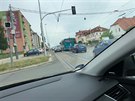 Na opravovanou Slovanskou tdu v Plzni je zkaz vjezdu autm nad 7,5 tuny....