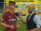 Adam Hloek po zápase Sparta - Jablonec