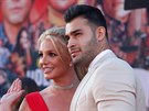 Britney Spears a její partner Sam Asghari (Los Angeles, 22. ervence 2019)