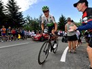 Roman Kreuziger stoupá pi jedné z etap Tour de France.