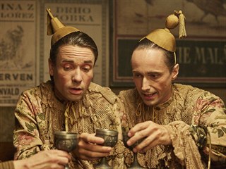 Jakub Žáček, Václav Neužil a Jaroslav Plesl ve filmu Hodinářův učeň