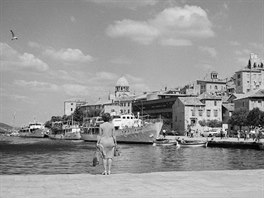 Pohled na p�ístav Trogir (1974)