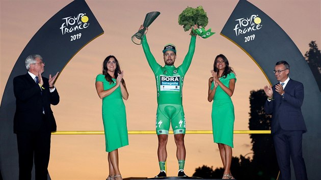 Slovensk jezdec Peter Sagan slav sedm vtzstv zelenho dresu v Tour de France.