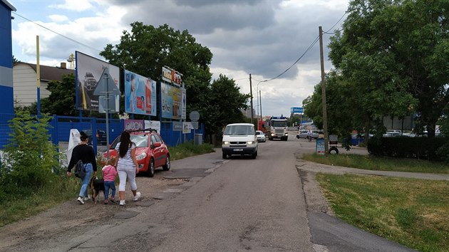 Suchomelská ulice v Českých Budějovicích.