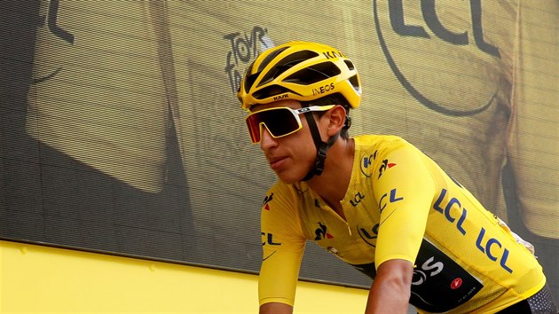 LUT MU. Egan Bernal na startu 20. etapy Tour.