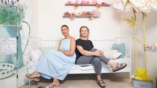 Helena Neumannov (vlevo) a Milena Krlov