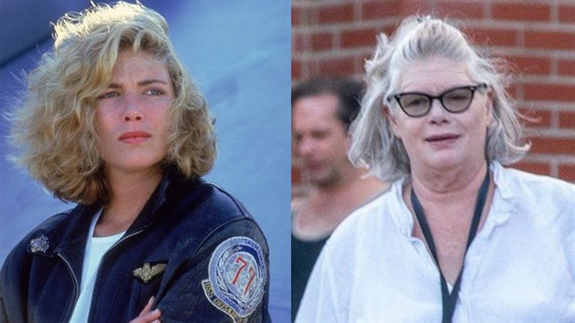 Hereka Kelly McGillisov v letech 1986 a 2019