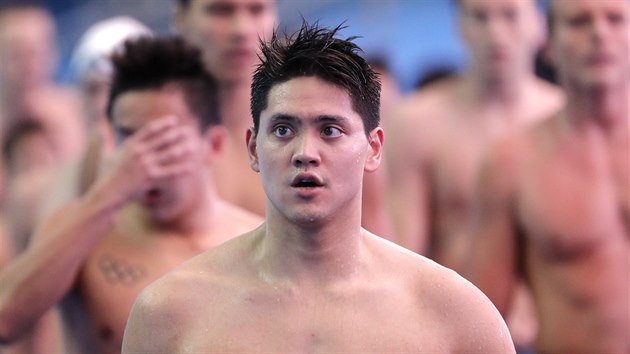 Joseph Schooling se bhem plaveckho MS v Kwangdu trp.