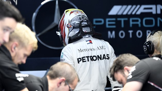 Lewis Hamilton po prvnm trninku na Hockenheimringu
