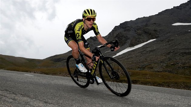 Sjezd Simona Yatese pi horsk 19. etap na Tour de France.