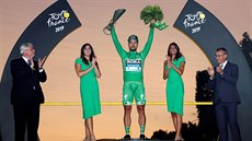 Slovenský jezdec Peter Sagan slaví sedmé vítzství zeleného dresu v Tour de...