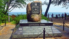 Jastrzebia Góra: památník Hvzda severu na nejsevernjím míst Polska