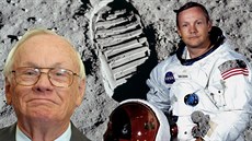 Neil Armstrong (1930 - 2012), první mu, který vkroil na Msíc