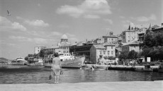 Pohled na přístav Trogir (1974)