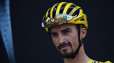 Julian Alaphilippe na startu trnácté etapy Tour.