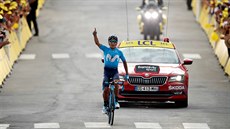 TRIUMF V KRÁLOVSKÉ ETAP. Nairo Quintana vládl osmnácté etap s Izoardem a...