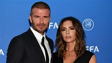 David a Victoria Beckhamovi (Monako, 30. srpna 2018)